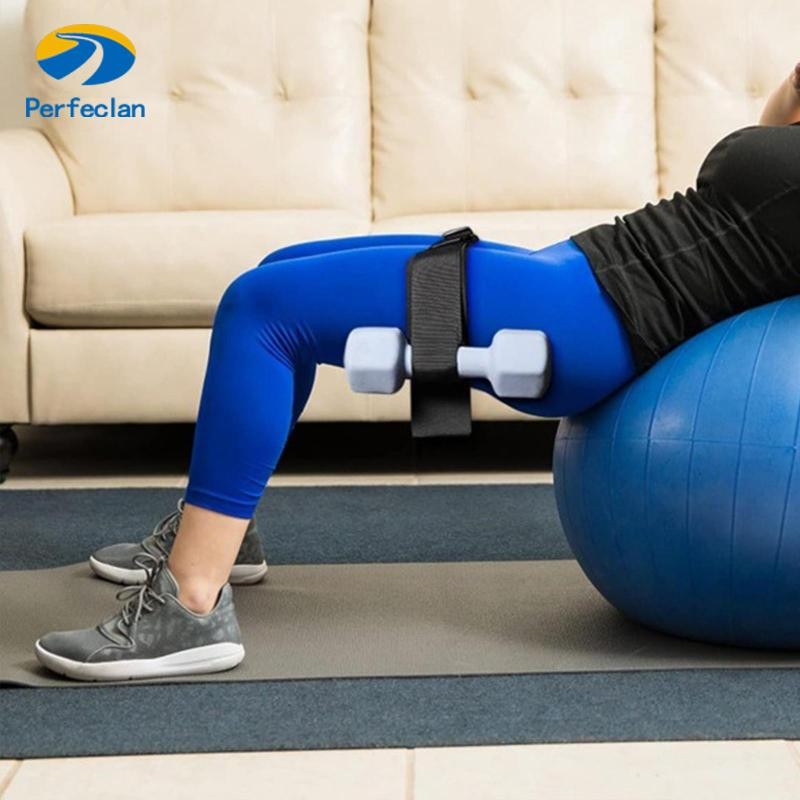 Perfeclan การออกกําลังกายเข็มขัด Thrust สําหรับดัมเบลเข็มขัดสะโพกใช้งานง่ายผู้ใหญ่น้ําหนักหนักลึก Th