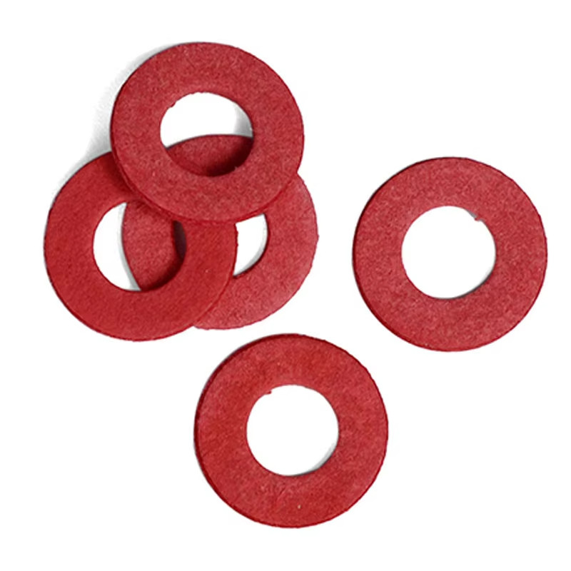 [อย่างรวดเร็ว] ม2-ม8 ฉนวนกันความร้อนปะเก็นธรรมดาแหวนเหล็กสีแดงกระดาษไฟเบอร์ฉนวนเครื่องซักผ้าแบน - รูปที่ 2