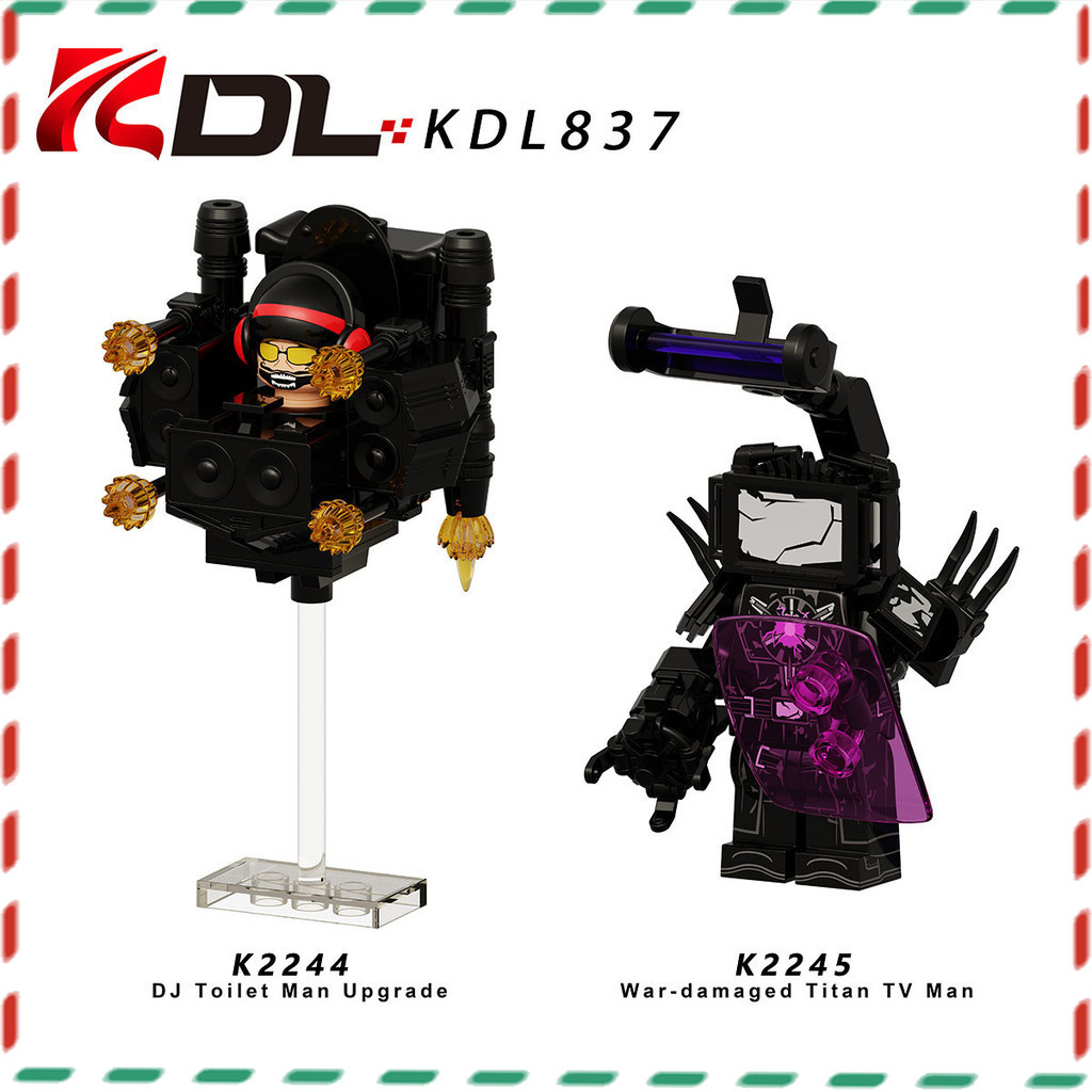 ของเล่นอนุภาคขนาดเล็ก ซีรีส์อนิเมะ มินิฟิกเกอร์ Skibidi Toilet Model เครื่องประดับ