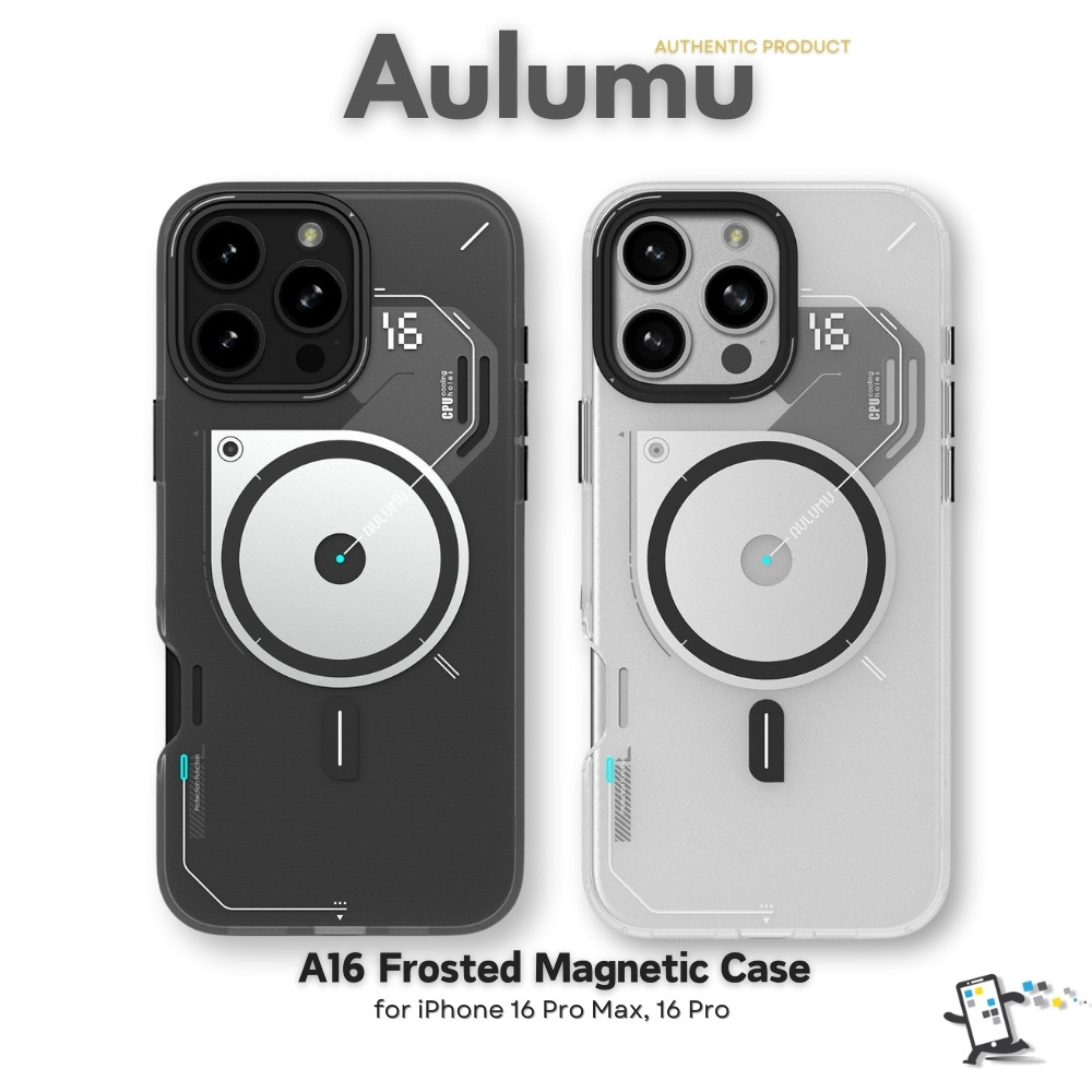 Aulumu A16 Frosted Magnetic Case เคสสำหรับ iPhone 16 Pro Max และ iPhone 16 Pro