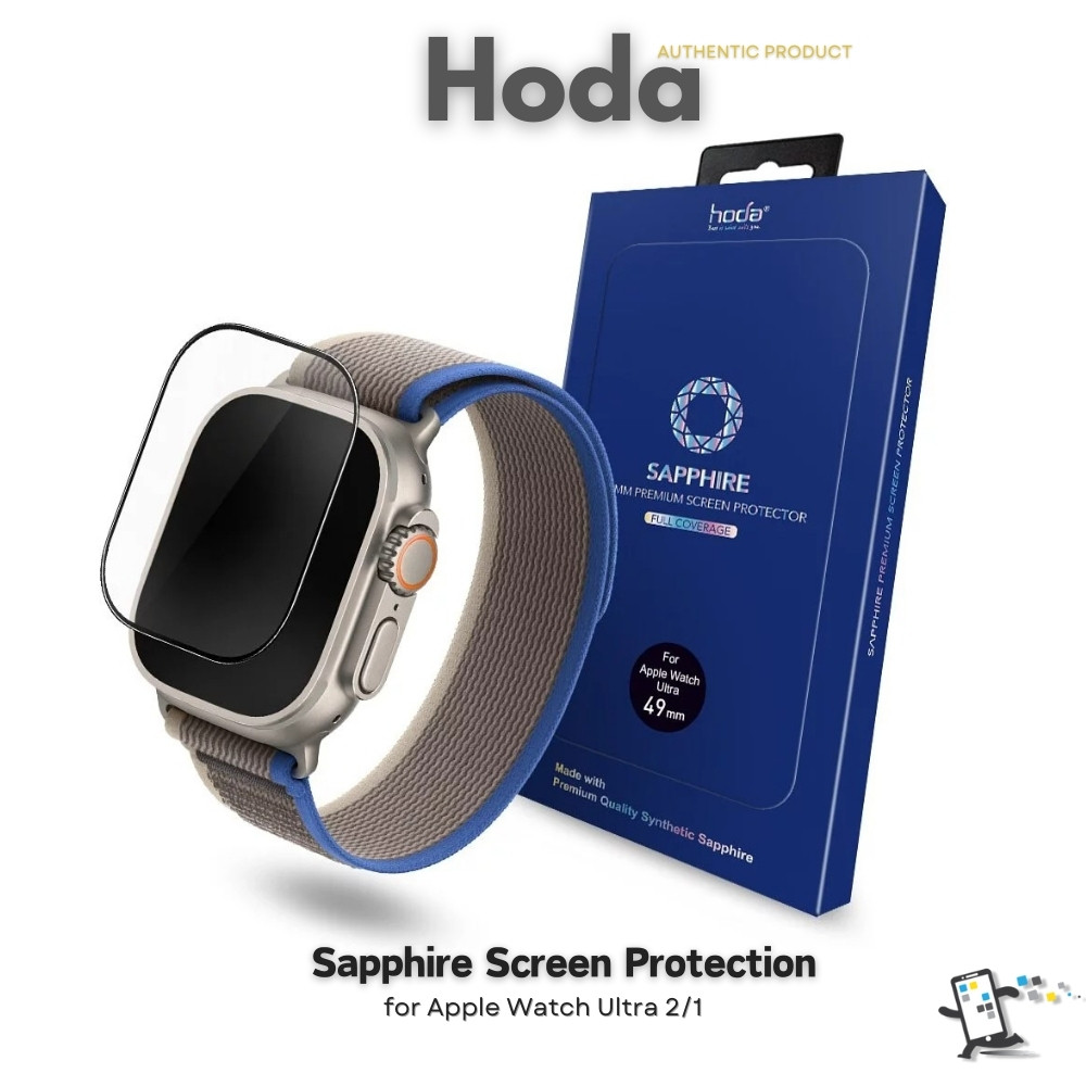 Hoda Sapphire Screen Protection สำหรับ Apple Watch Ultra 1 และ 2 ขนาดหน้าจอ 49 mm.