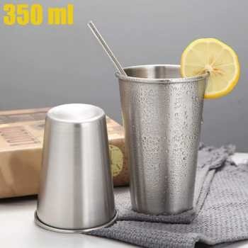 HOSPORT 304 Stainless Steel Tea Milk Coffee Beer Cup 350ml - H79