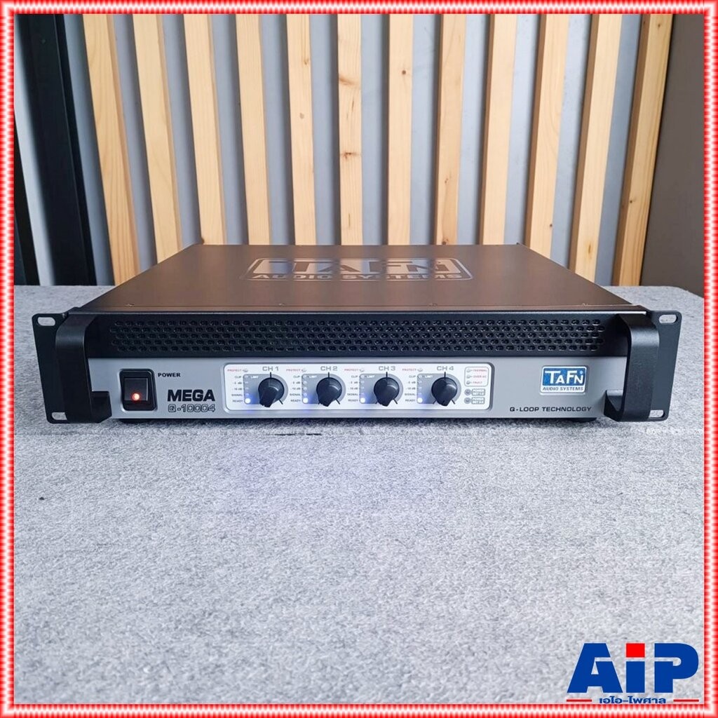 TAFN MEGA-Q10004PRO POWERAMP เพาเวอร์แอมป์ 4 แชนแนล กำลังขับ 2500 วัตต์ที่ 4 โอห์ม MEGA Q10004PRO ME