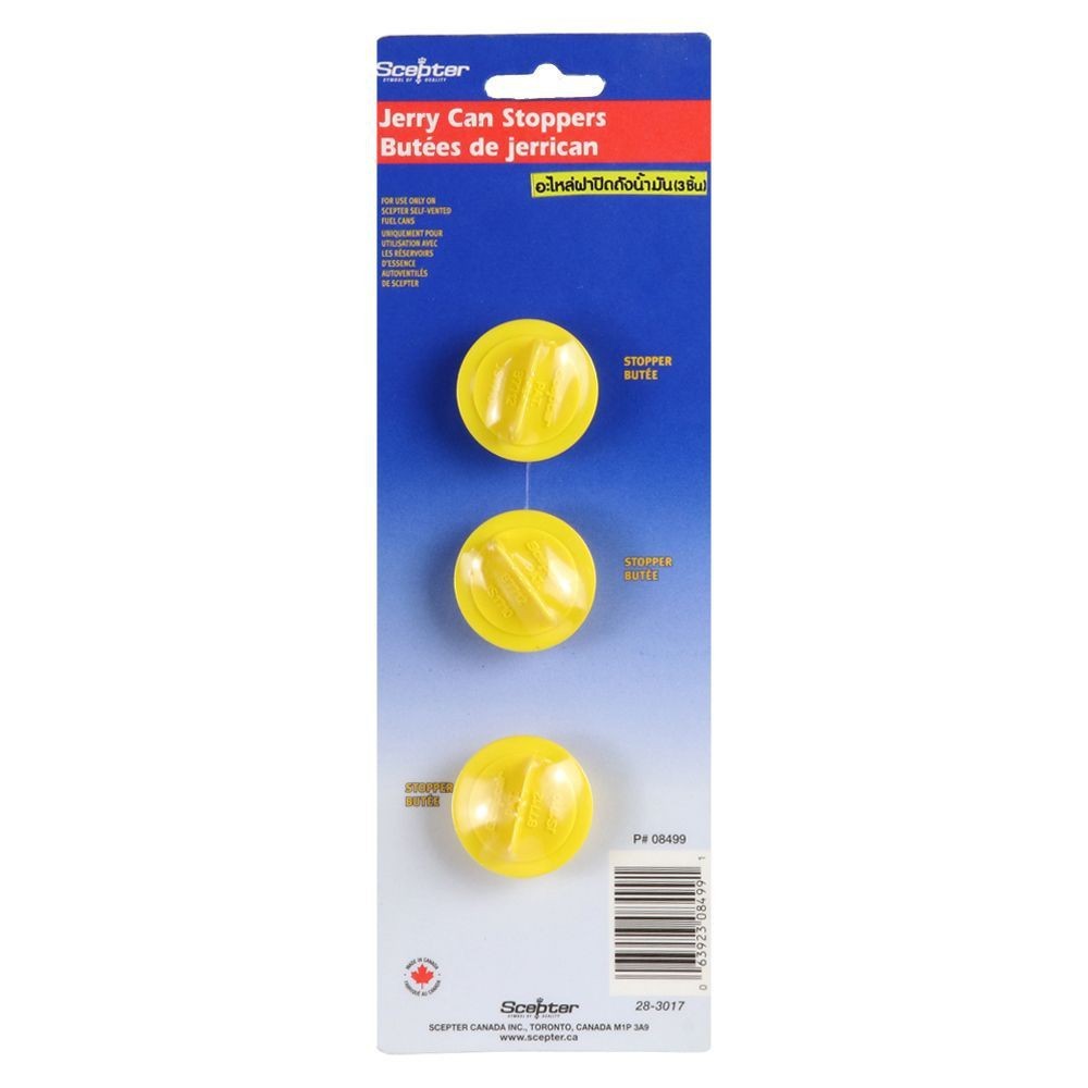 GAS CAN STOPPERS SCEPTER YELLOW ฝาปิดถังน้ำมัน SCEPTER สีเหลือง อุปกรณ์เสริมเครื่องมือทำสวน เครื่องมือทำสวน สวนและอุปกรณ