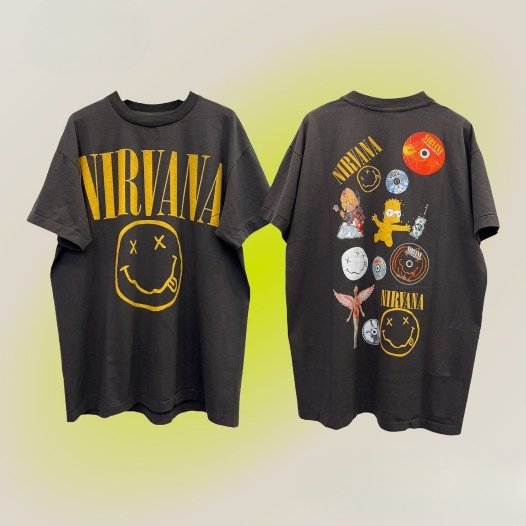 REOY_STUDIO♥cotton 100% เสื้อยืดคอกลม ผ้าฝ้าย แขนสั้น พิมพ์ลายการ์ตูน สไตล์ฮ่องกง ย้อนยุค เรียบง่าย ทรงหลวม ขนาดใหญ่
