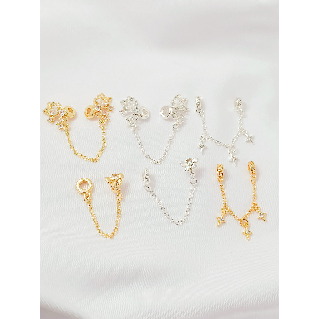 โซ่ Butterfly Star 18K สีสด สำหรับ DIY