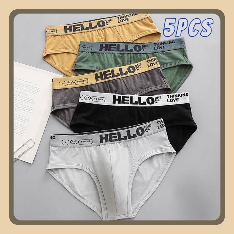 Boxer hello boxer lelaki 5pcs boxer ชายผู้ใหญ่ชุดชั้นในนักมวยชาย jockstrap ชายชายชายชาย