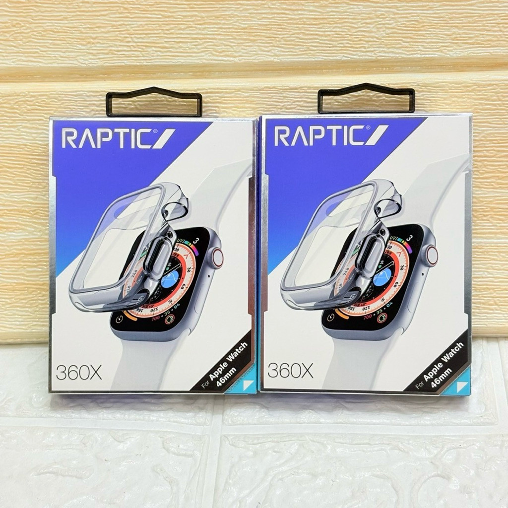 RAPTIC 360X เคสใสคลุมหน้าปัด สำหรับ Apple Watch series 10 9 8 Ultra 7 6 SE 41/42/45/46mm เคสซิลิโคน