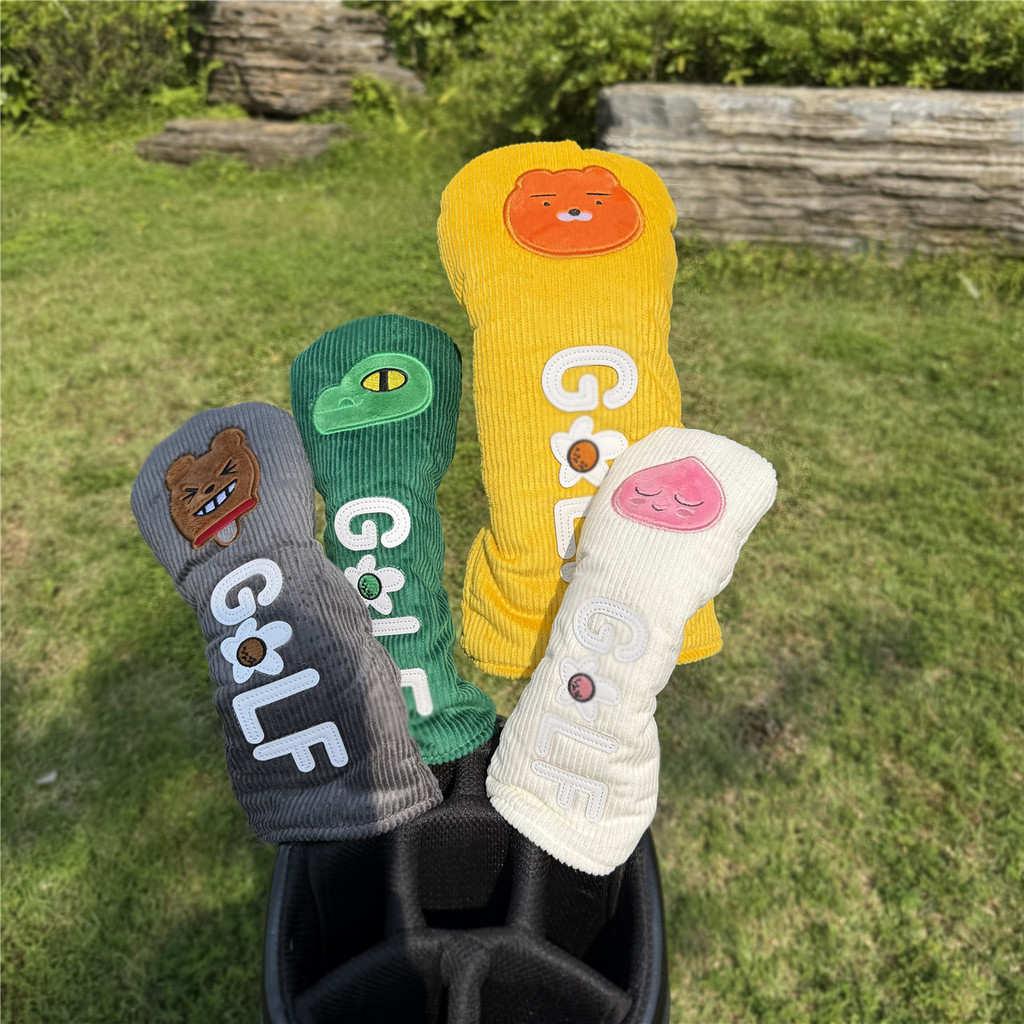 ฝาครอบไม้กอล์ฟเวอร์ชั่นเกาหลี สำหรับไม้เสิร์ฟและเหล็ก UT Club Head Cover ป้องกันความ DAMAGE