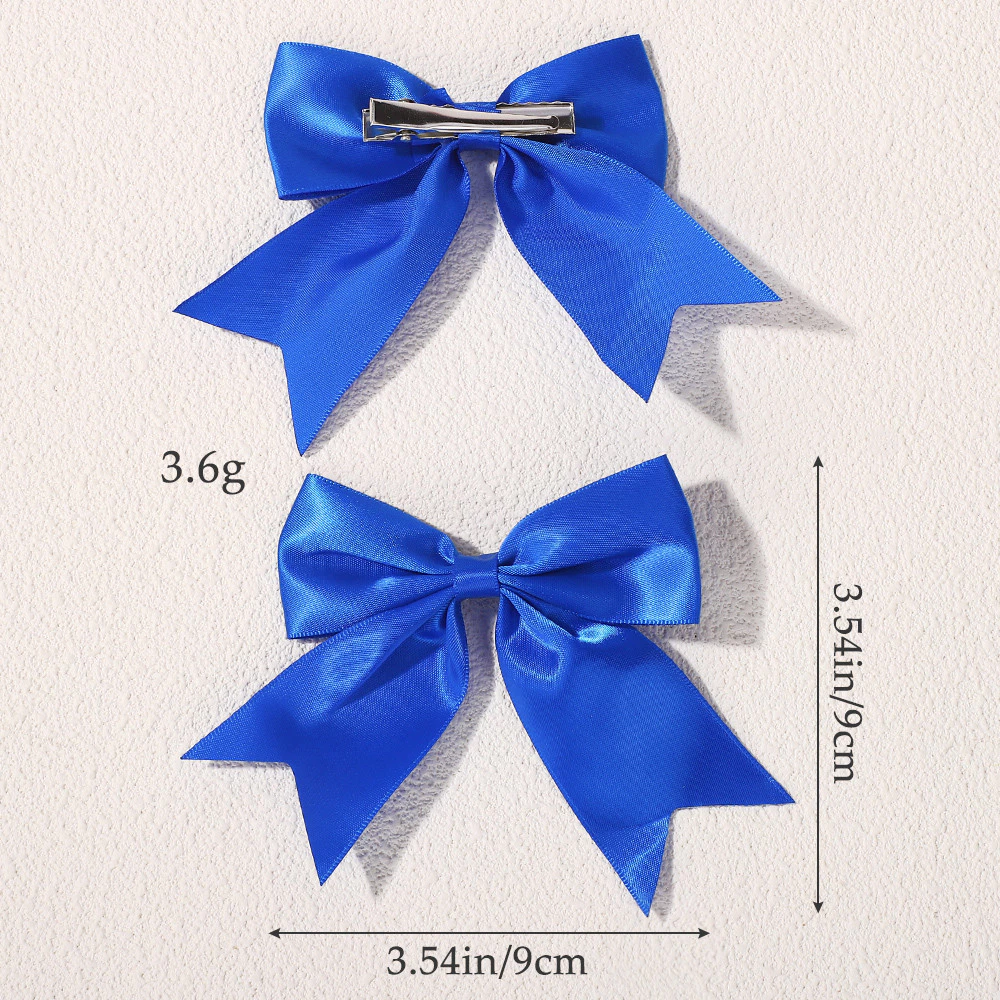 6 ชิ้น นิ้วน่ารักคราบโบว์ใหญ่คลิปผมสําหรับเด็กสาว Handmade Hairpins Barrettes Headwear อุปกรณ์เสริมผมขายส่ง thumbnail 5