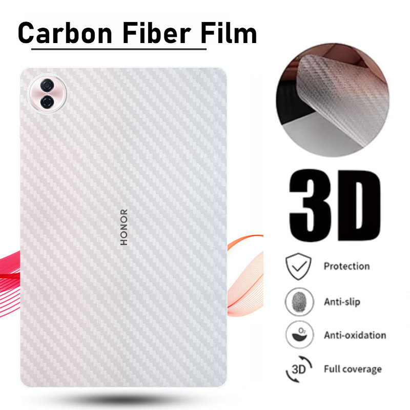 คาร์บอนไฟเบอร์กลับฟิล์ม Honor Pad X8b 2026 Pad 10 12.1 ป้องกัน HEY3-W00/HEY3-W10 12.1 "Pad9 X9a V9 11.5 2025 X8a 11 "X8 Pro ป้องกันหน้าจอฟิล์ม