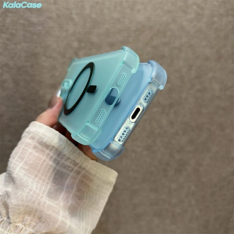 กรณีแม่เหล็กสําหรับ OPPO A6 Pro A5 A5X A5i Reno 14 14F 10 Pro Plus ค้นหา X9 Pro เคสโทรศัพท์ Simple Frosted Dopmine Candy สีถุงลมนิรภัย Anti Fall กันกระแทกปลอกอ่อนกรณีปกหลัง - รูปที่ 7