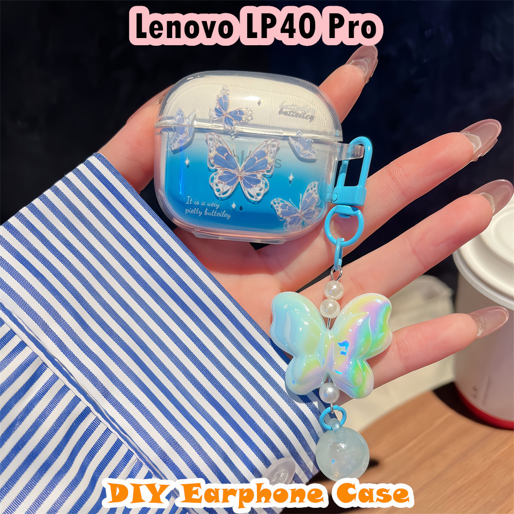 【Case Home】นําไปใช้กับ Lenovo LP40 Pro เคส Case เคสหูฟัง DIY การ์ตูนชุดนวัตกรรม ซิลิโคนนุ่ม เคส เคสหูฟัง