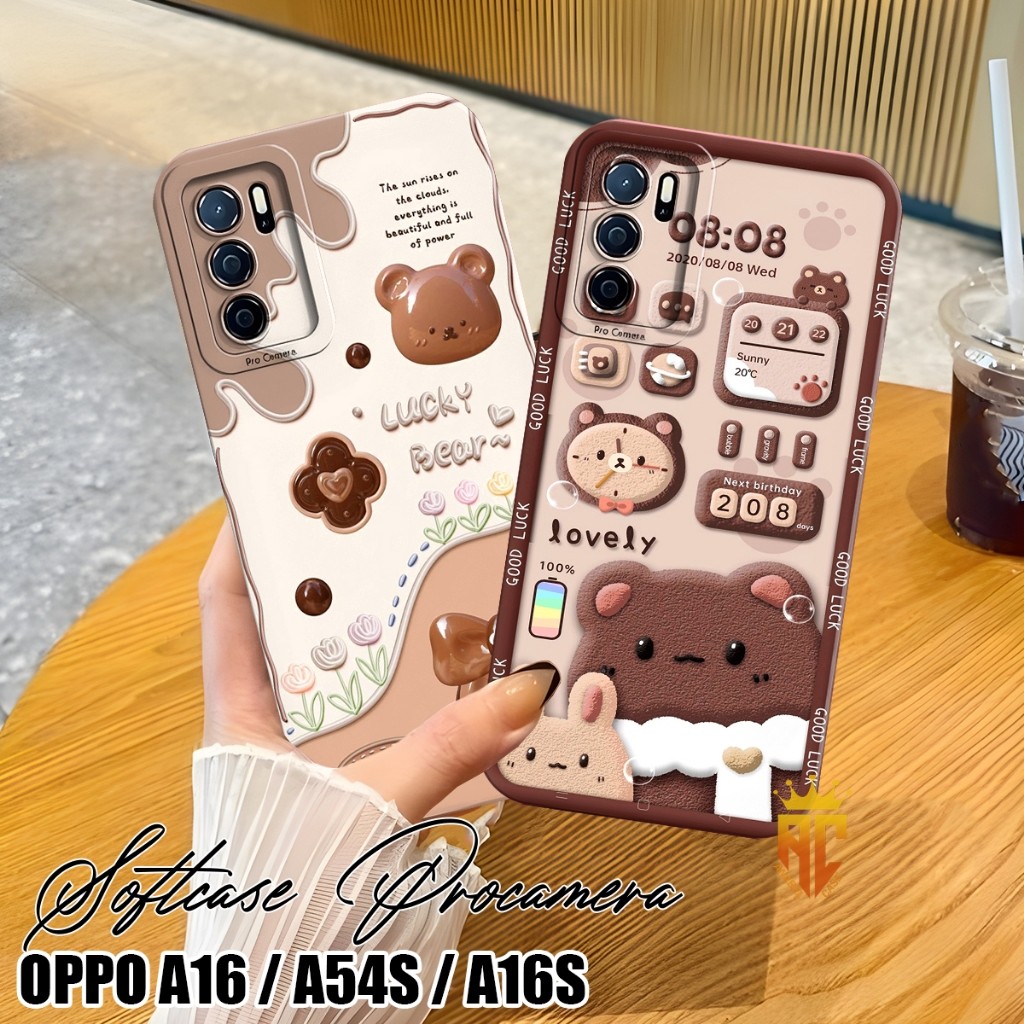 เคส HP Oppo A16 / เคส Oppo A16S / เคส Oppo A54S - เคสมือถือ Oppo - เคสร่วมสมัย - เคส Bear Brown Moti