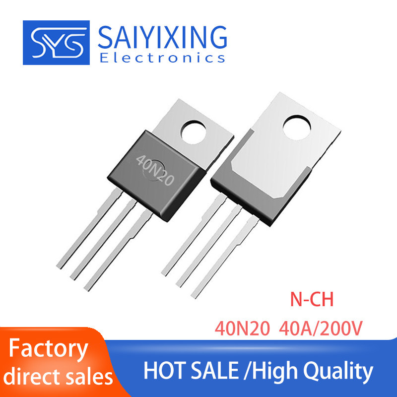 10PCS ยี่ห้อใหม่ 40N20 แพคเกจ TO-220 MOSFET ทรานซิสเตอร์ 40A 200V AP40N20P FHP40N20