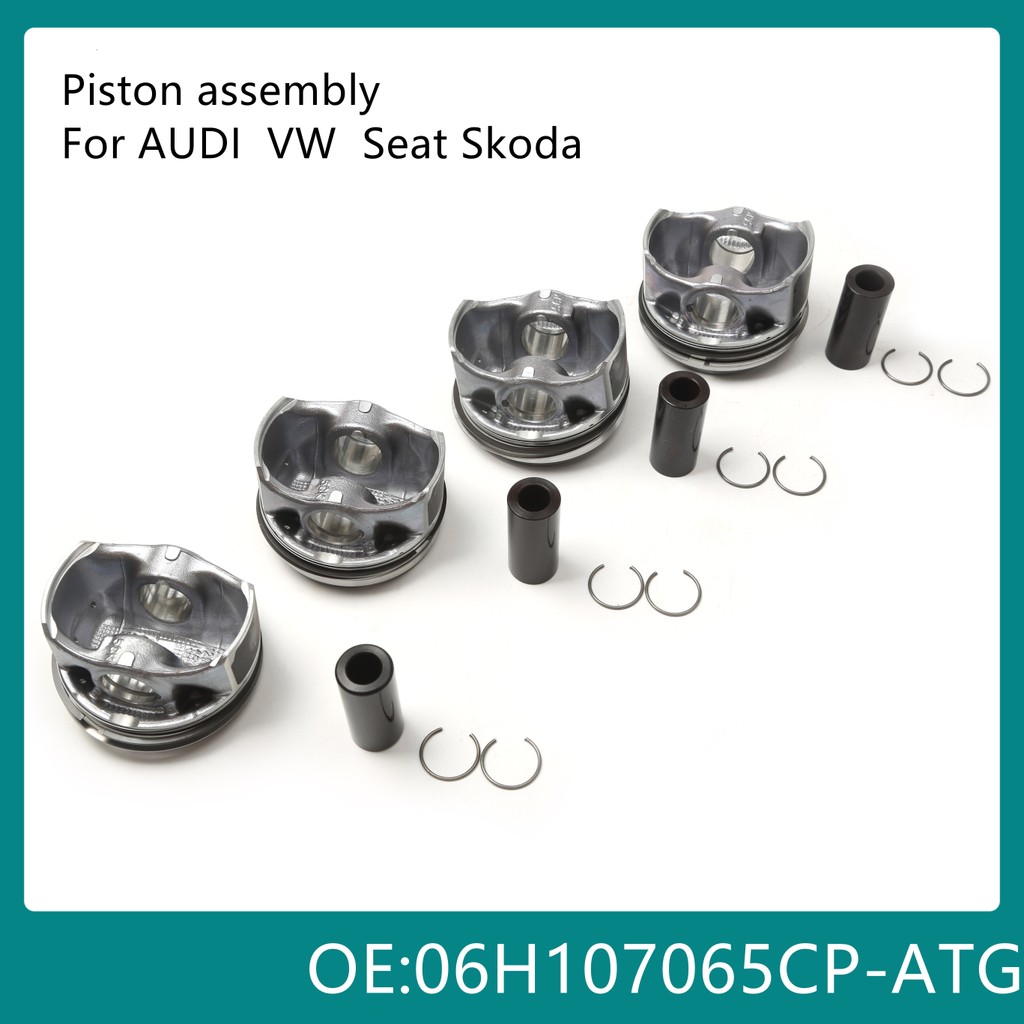 06K 107 065 G ATG ลูกสูบและอัพเกรดลูกสูบแหวนประกอบ Pin 23mm 06H107065CP-ATG สําหรับ VW Golf Passat A