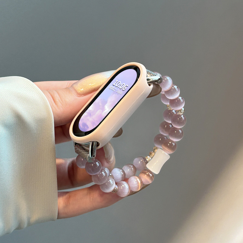 สายรัดข้อมือลายตาแมวแบบยืดหยุ่นสุดหรูสำหรับ Xiaomi Mi รูปที่ 2