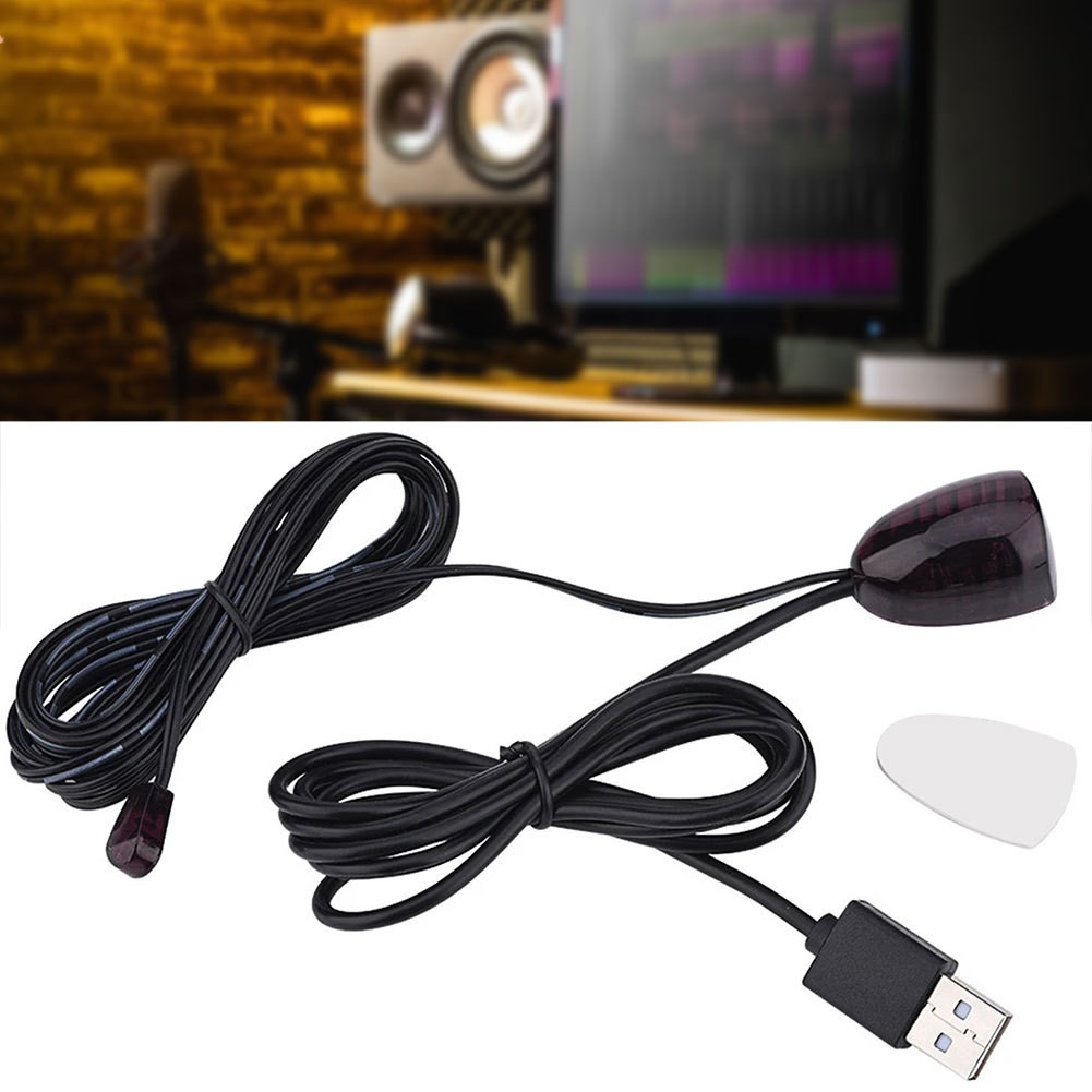 USB IR Extender Kit USB IR Repeater สําหรับ Home Hotel Set-top Box สําหรับกล่องสายเคเบิลตัวรับสัญญาณ