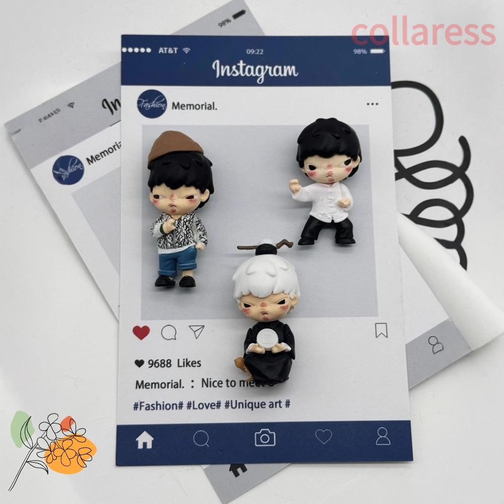 COLLARESS Hirono Box, Reshape Series อื่นๆ One Series Mini Jewelry, Cute POP MART Cartoon Amusement Park Collection Series รูปปั้นจิ๋วของขวัญ