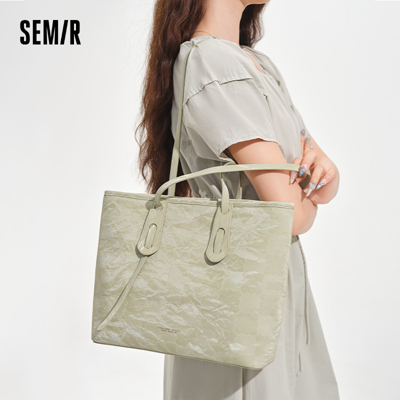 SEMIR/SEMIR Bag High-End Fashion All-Match One-Shoulder College Students Class Large @-