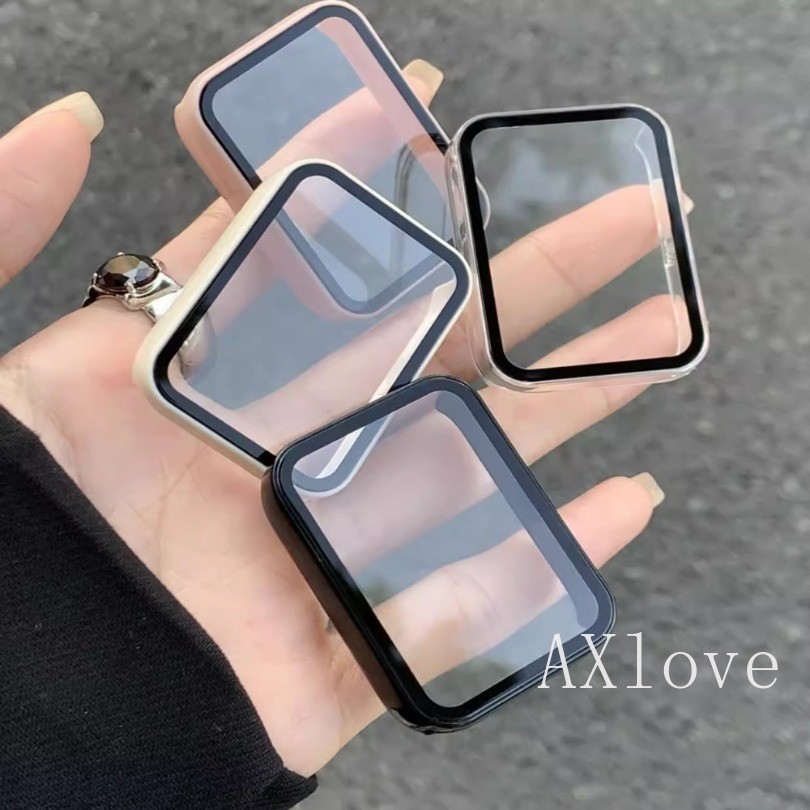 กรณีแก้วพีซีแบบแข็งสําหรับ Xiaomi Mi Band 9 8 Pro ครอบคลุมเต็มรูปแบบป้องกันหน้าจอสําหรับ Miband 8 9 Pro ฝาครอบอุปกรณ์เสริม
