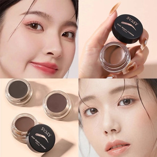 SVMY เจลเขียนคิ้วตลับ  เนื้อครีม เกลี่ยง่าย กันน้ำ ติดทน ขนา…