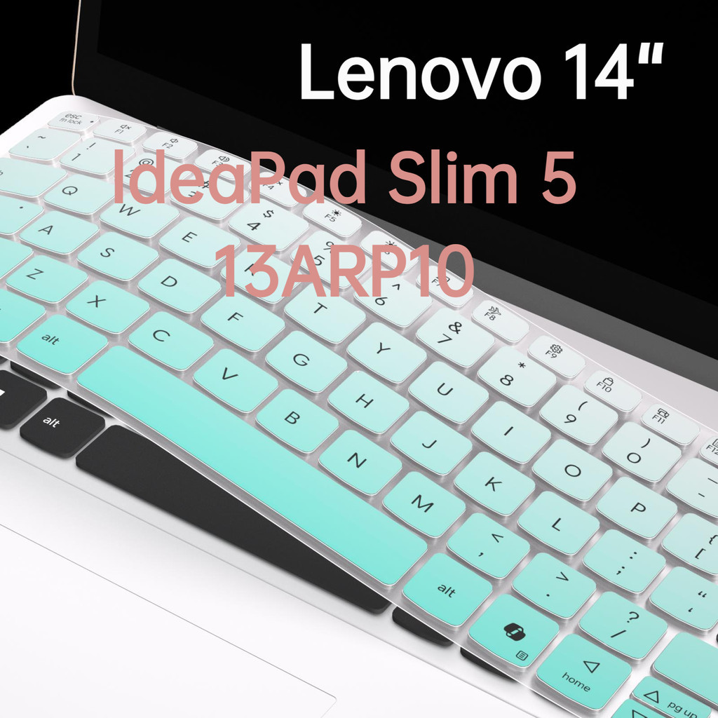 ฝาครอบแป้นพิมพ์ Lenovo 14 "ldeaPad Slim 5 13ARP10 ซิลิโคนอ่อนนุ่มแล็ปท็อปแป้นพิมพ์ป้องกัน
