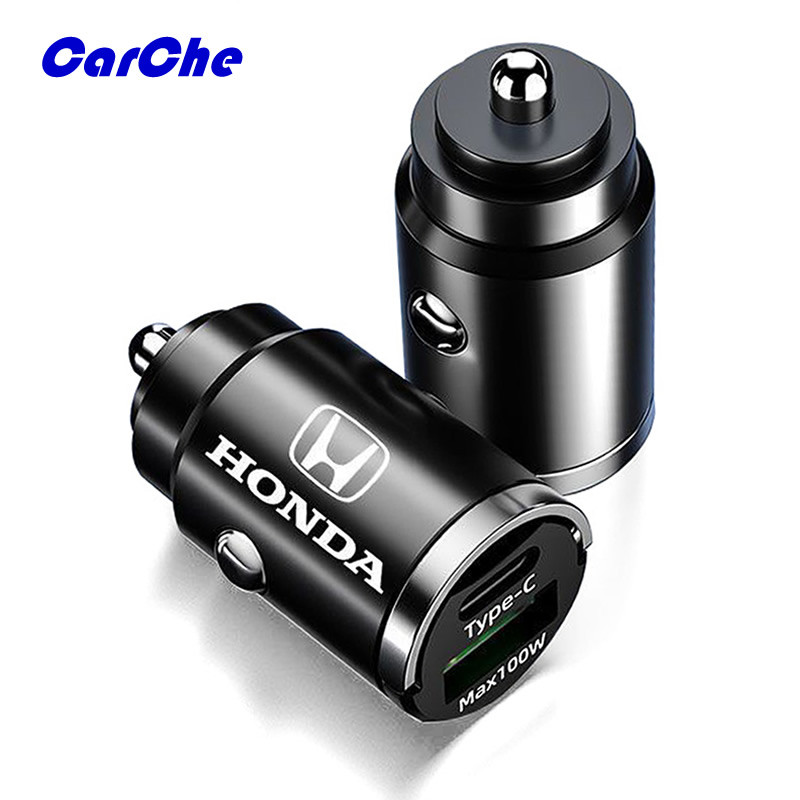 CARCHE ที่ชาร์จในรถ หัวชาร์จเร็ว ที่ชาร์จในรถยนต์ 2พอร์ต USB 12V-100W สำหรับ Honda