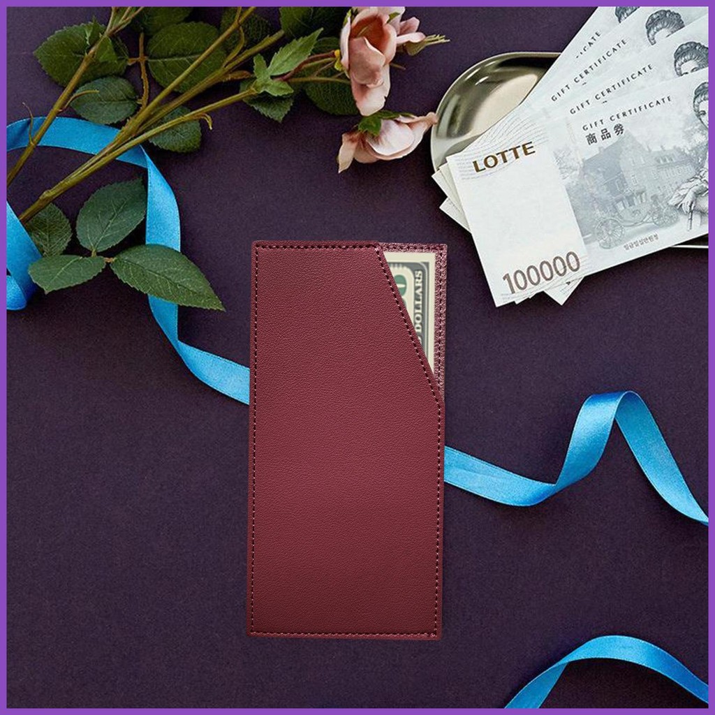 Money Clip Wallet Minimalist Slim Wallet Money Clip Card Case PU Leather Billfold Wallet Money Pocke
