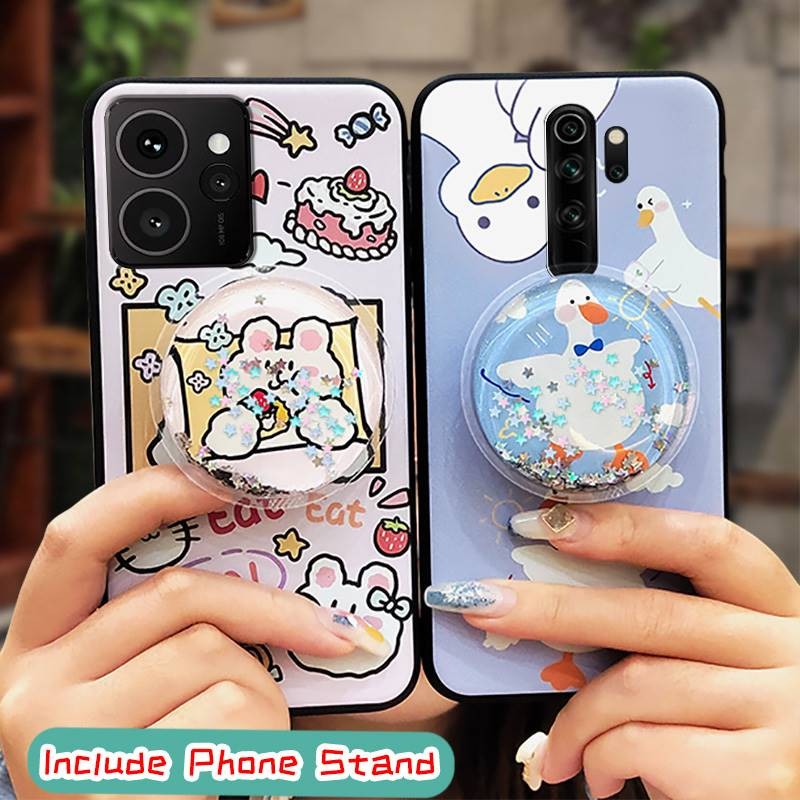 กันน้ํา Dirt-proof เคสโทรศัพท์สําหรับ Nokia HMD Skyline น่ารัก Kickstand ฝาหลัง TPU Anti-knock ป้องก