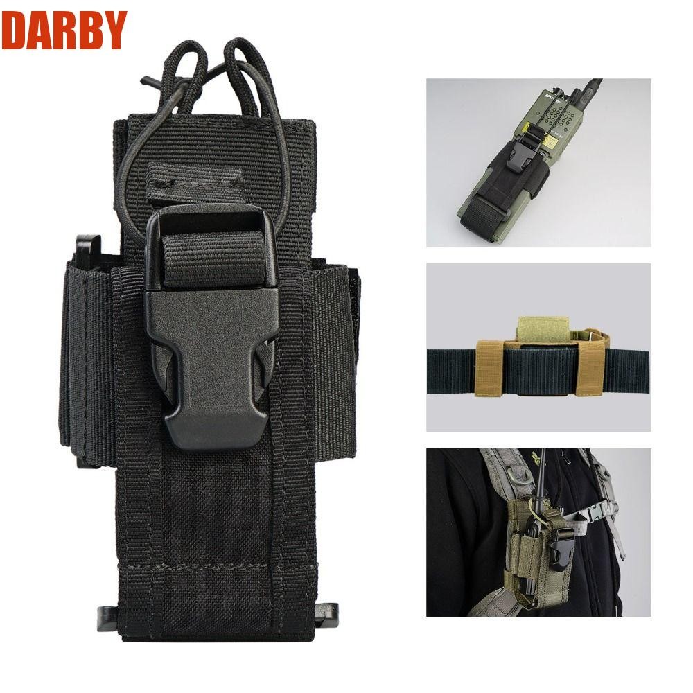 Darby Walkie Talkie กระเป๋าอุปกรณ์ตั้งแคมป์ 1000D ไนลอน Walkie-Talkie กรณี Walkie Talkie ผู้ถือ Molle กระเป๋าแพคเกจกระเป๋า Interphone กระเป๋าเก็บ