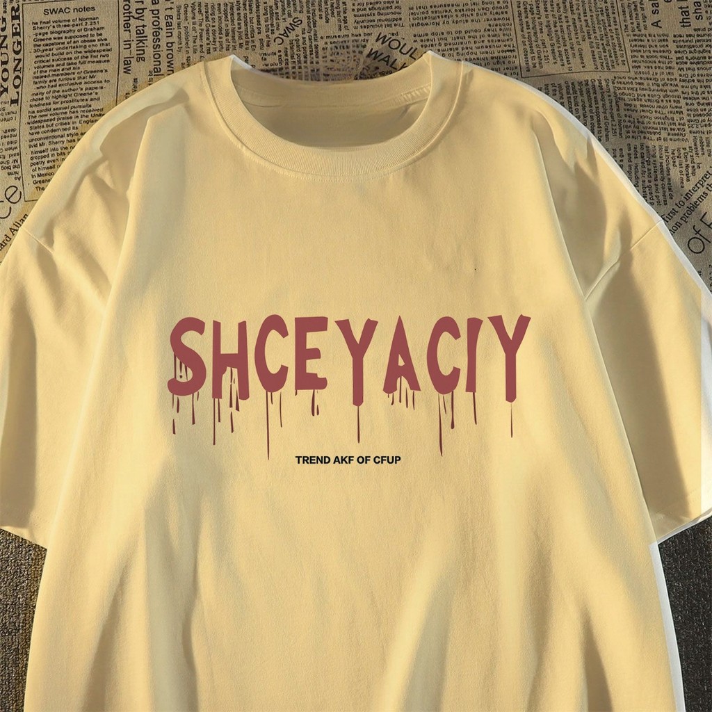 🚚【จัดส่งจากประเทศไทย】เสื้อยืดพิมพ์ลายการ์ตูนสไตล์อเมริกัน สตรีทแฟชั่นแบรนด์ดัง แขนสั้น คอกลม ผ้าเนื้อนุ่ม สวมใส่สบาย - รูปที่ 3