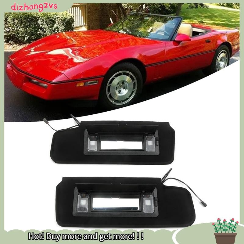 [dizhong2vs]ที่บังแดดรถยนต์ 1 คู่ Shades W/LED Light 12459827 14081826 สําหรับ C4 1984-1996 Sunvisor