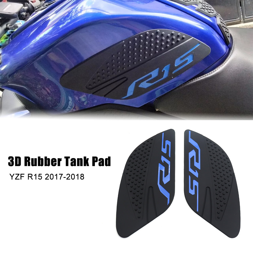 สําหรับyamaha YZF R15 V2 V3 R 15 YZFR15 2017 2018 รถจักรยานยนต์Pads Protectorสติกเกอร์เข่าPunk Padด้านข้างถังน้ํามันเชื้อเพลิงPad