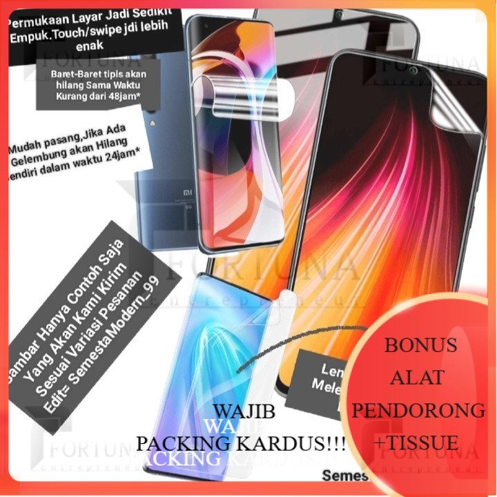 LAYAR Hydro Gell ป้องกันหน้าจอ Guard SONY XZ2/XZ2 Compact/XZ3/XZ4/XZ4 Compact Hydrogel Clear-Glossy 