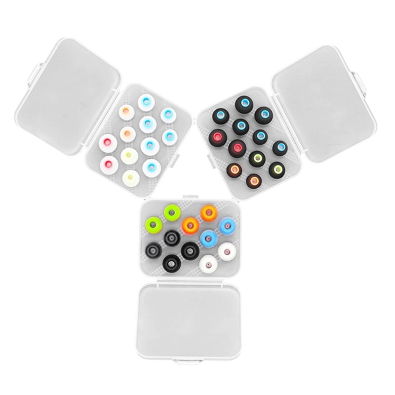 Let* Eartips Storage Box Safety Case ป้องกัน Tangleds Loss for Storage 6 คู่ Eartip