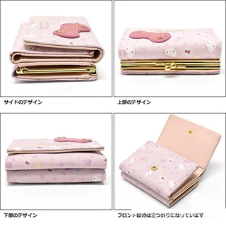 LHL BOUTIQUE กระเป๋าสตางค์ hello kitty bag สีชมพู กระเป๋าตัง สามพับ