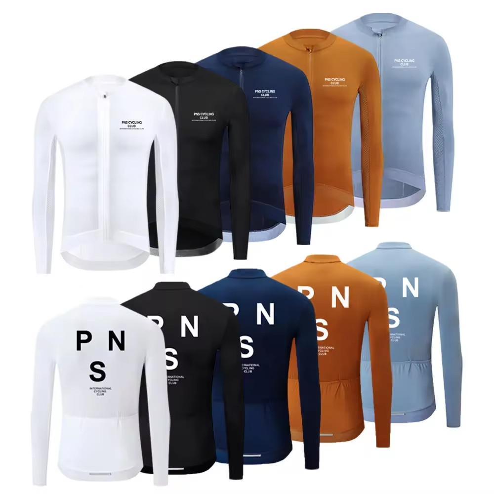 pns ผู้ชาย cycling jersey เสื้อแขนยาวสำหรับขี่จักรยาน คุณภาพสูง