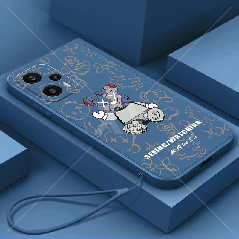 เคส VIVO V50 Lite 4G/5G Y29 4G V50 5G Y19S V40 Lite 4G/5G Y200 4G Y29 5G V50E Y04 4G Y29S Y39 5G V40 Pro ตรงขอบของเหลวการ์ตูนหมีรุนแรงเคสโทรศัพท์ - รูปที่ 5