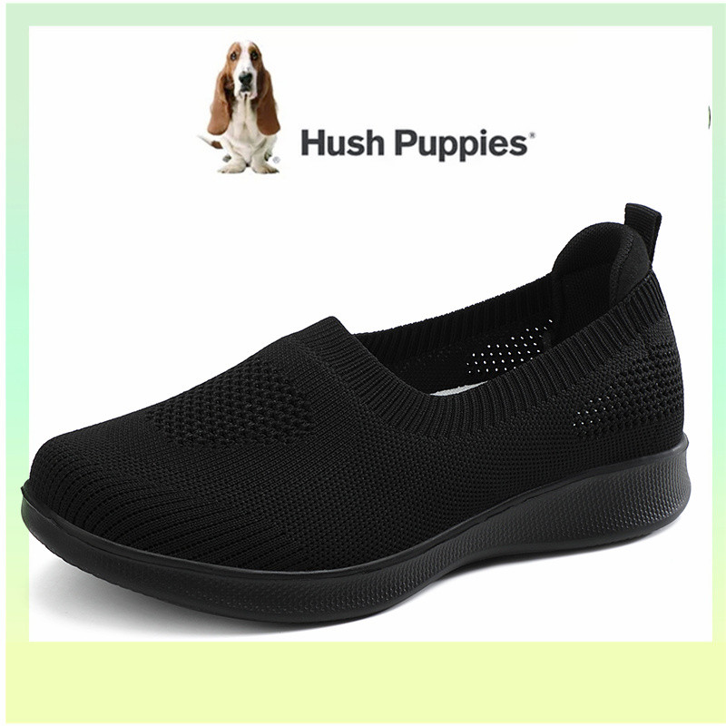 HUSH PUPPIES Hush Puppys รองเท้าผู้หญิงรองเท้าแบนผู้หญิงเกาหลี Hush Puppy รองเท้าผู้หญิงกีฬารองเท้าผ