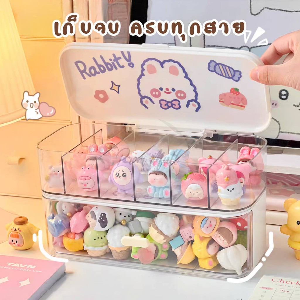 ฟรีสติ๊กเกอร์ กล่องจัดระเบียบสายชาร์จ อุปกรณ์ไอที กล่องใส่สายไฟและแก็ดเจ็ต กล่องจัดสายชาร์จอเนกประสงค์ของใช้จุกจิกต่างๆ