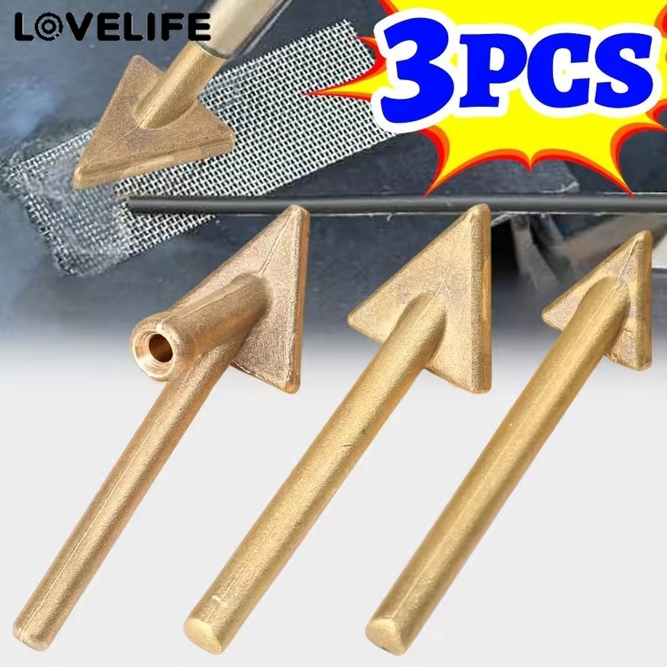 [อัตโนมัติ&3ค]เคล็ดลับเชื่อมพลาสติกทองแดง-หัวทดแทนช่างเชื่อมทนอุณหภูมิสูงสําหรับชุดซ่อมกันชนอัตโนมัติ & เรียบ ชุดเครื่องมือ 1/3ชิ้น