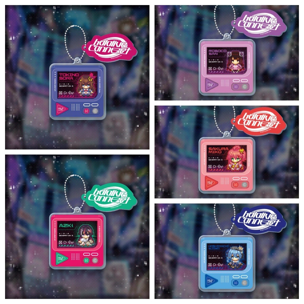 ชุดพวงกุญแจอะคริลิค Hololive Vtuber – Kizuna AI, มินาโตะ Aqua และ Tokino Sora Character Charms