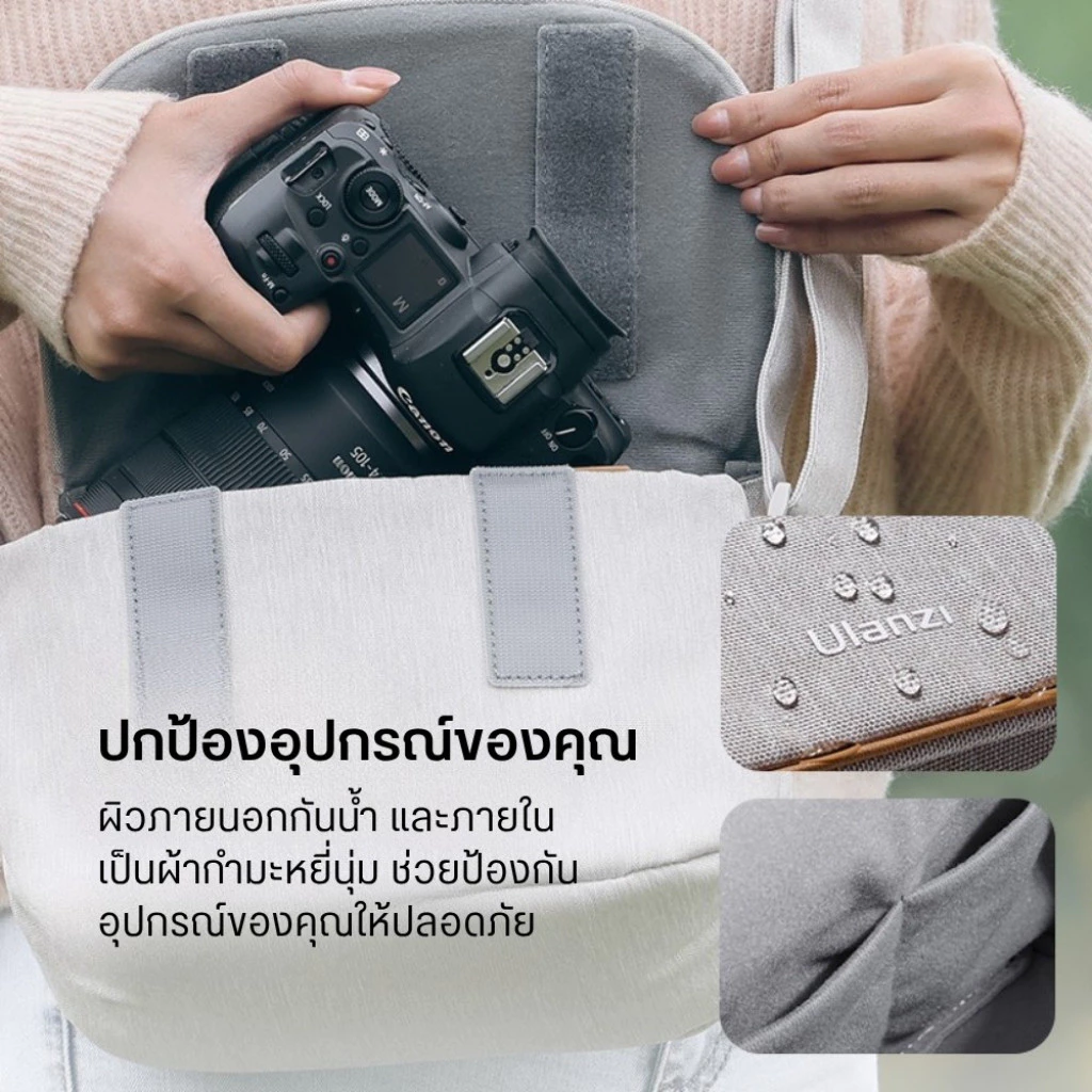 Ulanzi กระเป๋าสะพายข้าง F01/F02 Sling Bag ความจุ 4L กระเป๋าผู้หญิง สำหรับใส่กล้อง มือถือ พกพาเดินทาง thumbnail 6