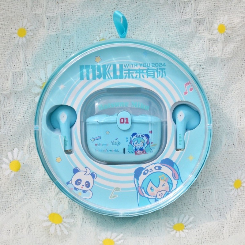 Hatsune MIKU LY-505 Series หูฟังไร้สายบลูทูธ HiFi คุณภาพเสียง Latency ต่ํา Long Endurance ลดเสียงรบก