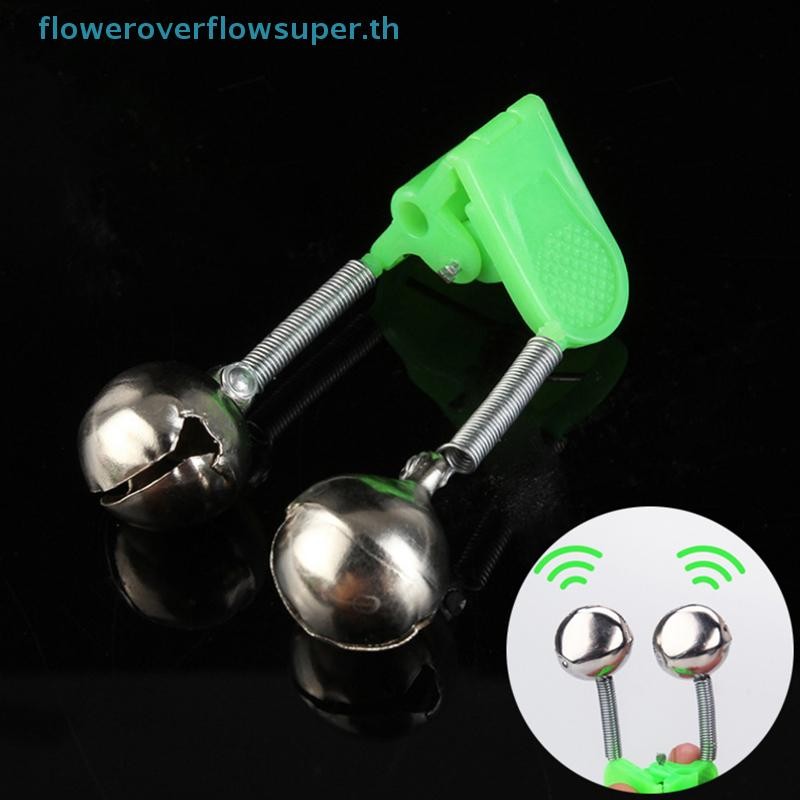Fsth 5/20pcs ตกปลากัดนาฬิกาปลุกตกปลา Rod Bells Tip คลิป Bells แหวนสีเขียว ABS อุปกรณ์ตกปลากลางแจ้ง Pole ปลากัดตัวบ่งชี้ HH