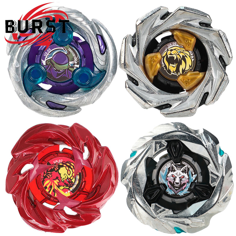 Beyblade X UX-05 Shinobi Shadow UX-06 Leon Crest UX-07 Phoenix Rudder UX-08 Silver Wolf Single Beybl