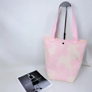 【พร้อมส่ง】miss bag fashion1 กระเป๋าช๊อปปิ้งไฮโซทอลายริ้ว กระเป๋าทรงสวย