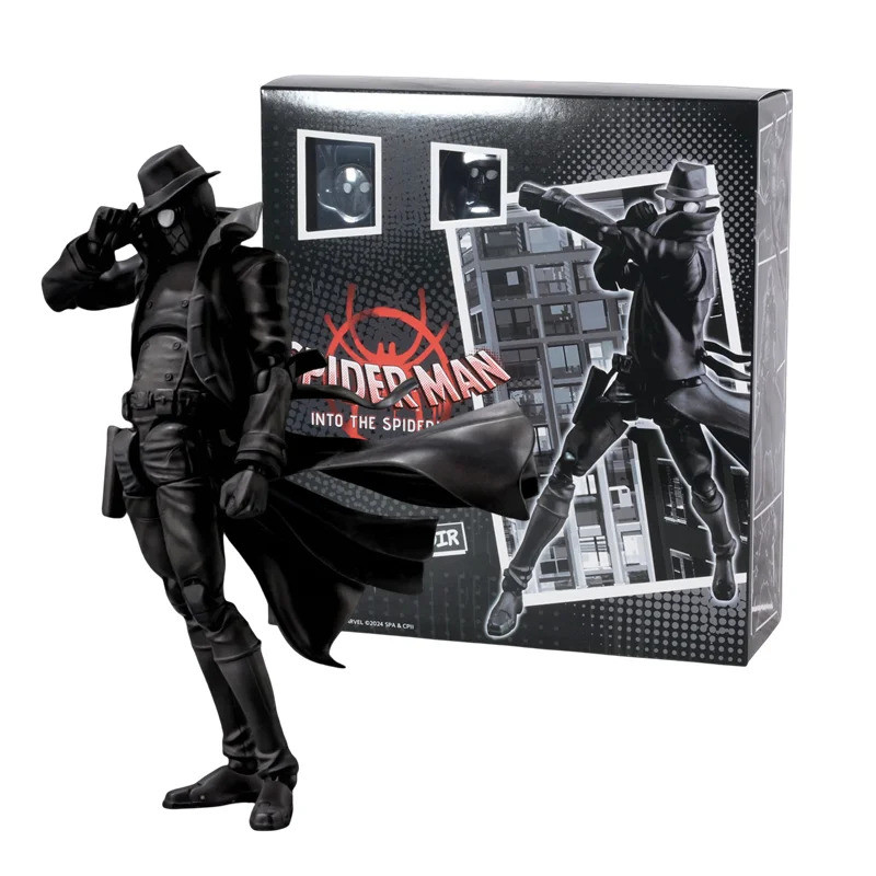Spider Man Noir Marvel Legend Peter Parker Ultimate Black Spider Man Earth-90214 Darkness SHF ของเล่น Action FIGURE ของขวัญเด็ก