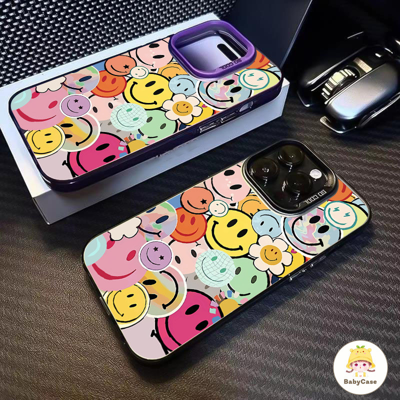 ตลกน่ารักน่ารักสีสันสดใสดอกไม้สีอ่อนนุ่ม เคสไอโฟน 15 11 13 16 12 14 Pro Max 7Plus XR 16 8 7 15 14 Plus X XS Max SE 2020